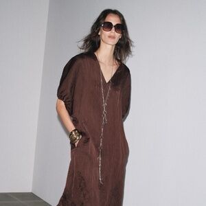 Zara - ZW COLLECTION BALLOON SLEEVE DRESS - NWT